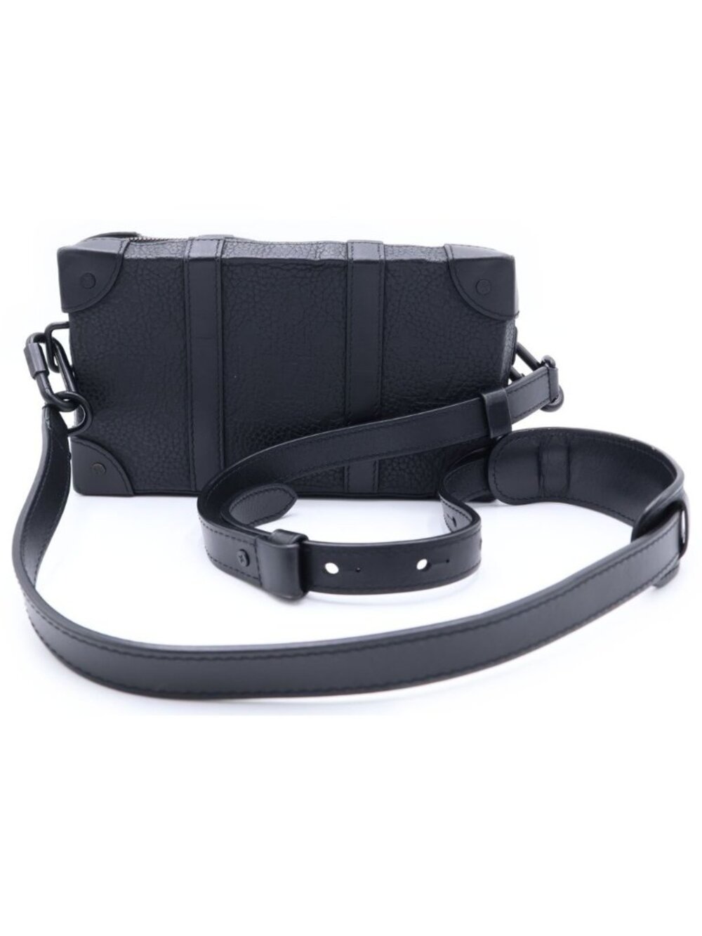 Louis Vuitton Monogram Empreinte Soft Trunk Wallet Mini Shoulder Bag Black - Picture 2 of 6